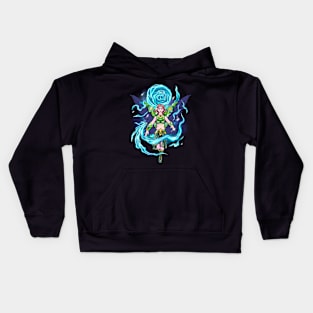 Angel winged robot Kids Hoodie